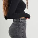 Garage High Rise Zip Up Denim Skirt Photo 2