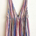 Urban Outfitters  Isla Plunge Babydoll Rainbow Stripe V Cut Tank Top Size Small Photo 15