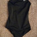 Nike  black racer back one piece swim suit size small Photo 1