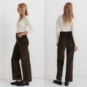 Madewell Pants Petite Emmett 2.0 Wide-Leg in Corduroy Green 27P NWT New Photo 2