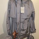 Cole Haan  hooded packable Rain Jacket Size Large blue/gray “Mist” color NWT Photo 10