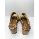 Sam Edelman  Sandals Womens 9.5 Slip On Platform Embellished Square Toe Wedges Photo 3