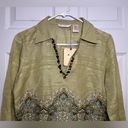 Tommy Bahama  Size Small Silk Linen Blend V-neck Blouse Photo 1