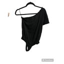 n:philanthropy  Womens Black One Shoulder Ruffled Collar Bodysuit Top M Photo 34