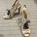 L.A.M.B. Gwen Stefani Cream & Black “Hoshi” Heels | Size 6.5 Photo 2