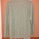 Lou & grey For Loft Ruched Pleated Sweater Seafoam Green Large Photo 1