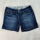 YMI Jeans Y2K  Denim Shorts Womens Size 1 Blue Stretch Low Rise VTG Casual Beach Photo 0