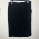 L.L.Bean NEW  Skirt Womens 6 Black Wool Blend Pencil Straight Career Office Photo 1