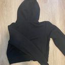 Brandy Melville Black Cropped Hoodie Photo 2