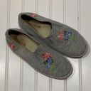 American Eagle AE gray floral slip on sneakers Photo 0