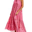 Anthropologie Ro’s Garden Women's Sofia Maxi Dress  Large Sundress Coral Floral Photo 7