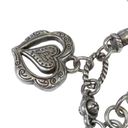 Brighton Vintage  "L'amore" Coll Multi 6 Hearts silver tone bracelet Photo 5