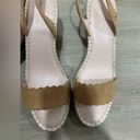 Kate Spade 𝅺 mennie Tan Wedge Sandals Size 7 Photo 1