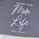 None Living the Mom Life grey T-shirt size large Photo 1