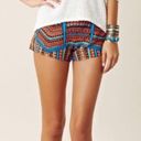 Alexis Tribal Aztec Boho Multicolored High Rise Shorts Photo 9