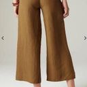 J.Jill  Linen Wide Leg Cropped Pants Brown MEDIUM Womens Photo 3