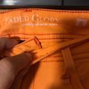 Faded Glory 𝅺ORANGE pants size 6 Photo 1