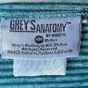 Grey's Anatomy  Official ABC Studios Green Striped Women's Scrub Shirt Top Photo 3