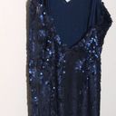 Line and Dot  Navy Blue Seymour Sequin Maxi Cocktail Dress Maxi LD3395 S New Photo 5