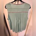 Style & Co  Embroidered Tasseled Knit Top Aqua Blue 1x Photo 6