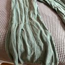 Wide Leg Linen Pants Green Size M Photo 2