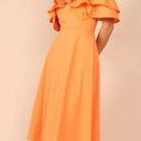 Petal and Pup  Cabo Orange Frill Sleeve Midi Dress M Photo 4