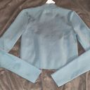 Forever 21 NWT  Teal Fitted Sweater-Knit Crop Top Sz. M Photo 5