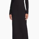 STAUD Humboldt Satin Lapel Gown Maxi Dress in Black Size M New w/Tag Retail $465 Photo 15