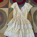 American Eagle NWT  Garden Party Ruffle Dress Yellow Floral Eyelet Size Small Photo 1