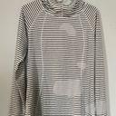 MTA Sport  women’s small long sleeve white striped athletic top Photo 0