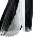 Alexis NWT  Federico Long Pleated Organza Silk Maxi Dress Black White Size XS Photo 6