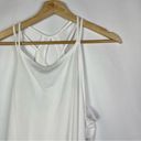 Layer 8 White Double Strap Tear Drop Athletic Tank Top L Size L Photo 2