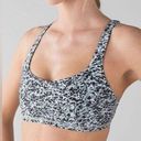 Lululemon  Free to Be H2O Swim Top in Mini Ripple White Seal Grey OS Photo 0