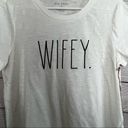 Rae Dunn  Womens Short Sleeve "Wifey" Graphic Tee Photo 4