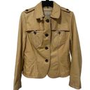 Banana Republic Vintage 100% Leather Slim Fit  90’s Button Up Jacket (Size M) Photo 0