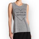 Lovers + Friends new  ♥︎ No One in Particular Muscle Tee Tank ♥︎ Sweatshirt Grey Photo 12