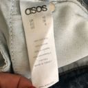 ASOS  RIPPED DISTRESSED PATCH BLUE DENIM BOYFRIEND BUTTON FLY JEANS 6 Photo 7
