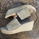 sbicca  Womens Ballona Natural Beige Jute Slip On Platform Wedge Sandal sz 9M Y2K Photo 5