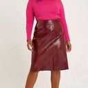 Sunday in Brooklyn Anthropologie  Maxine Faux Leather Skirt Sz Sm Petite Photo 0