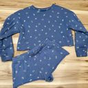 Colsie Blue Floral Sweat Shorts/Sweatshirt Women’s Small/Medium Photo 0
