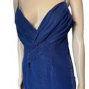 indigo. Jeffrey & Dara Vintage 90s Ultra Sparkly Twist Front Maxi Evening Dress Photo 2