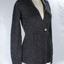 BCBGMAXAZRIA Vintage Y2K Max Azaria BCBG Alpaca Mohair Ash Gray Cardigan Copper Flecks Photo 4