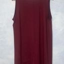 Lane Bryant  LIVI Maroon V-Neck Soft Tunic Tank Top Sporty Athletic Casual 18/20 Photo 2