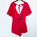 by the way. Revolve Camilla Tie Romper Red Size Small Photo 1