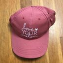 Love Your Melon Women’s Hat Pink Embroidered Adjustable Photo 0