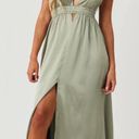 Lime Lush Sage Green Maxi Dress Photo 3