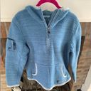 Marmot Like New  x Beth Rodden Baby Blue Fleece Zip Up Jacket size Medium Photo 1