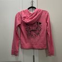 Juicy Couture  Pink Y2K Logo Zip Up Hoodie Size Small Photo 3