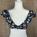 Tanya Taylor  Orelia Bikini Top Lily Haze Black‎ Multi Photo 1