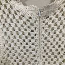 Honey Punch  White Crochet Tank Top Women's size large Photo 2